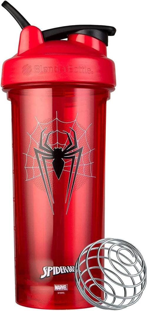 Marvel Shaker Bottle Pro Series Perfect for Protein Shakes and Pre Workout, 28-Ounce, Spider-Man Web